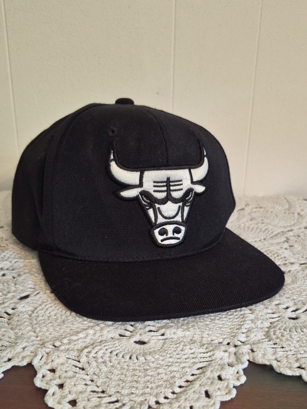 Mitchell & Ness Chicago Bulls Black Baseball Cap Hat